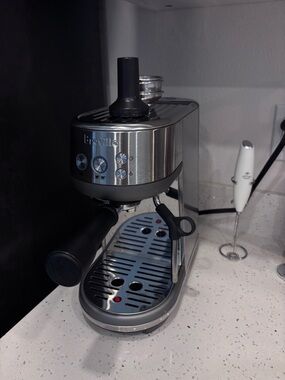 Breville Bambino Espresso Maker in Stainless Steel & Black Accents - barely used